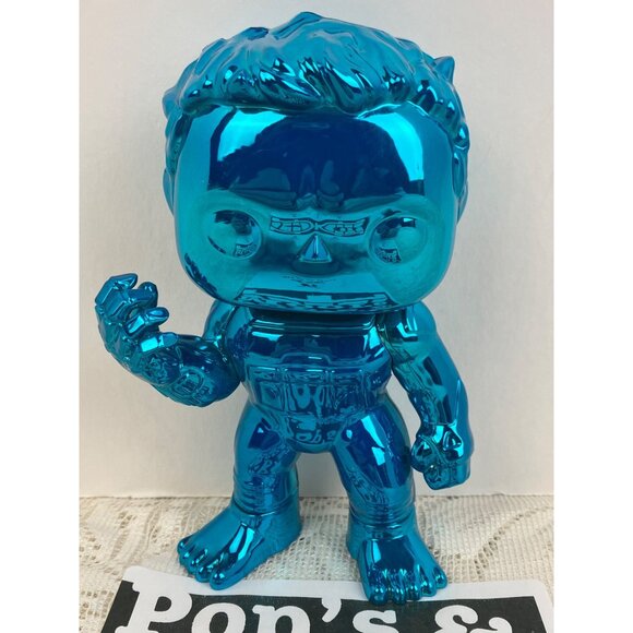 Funko Pop! Marvel Avengers Endgame: Blue Chrome Hulk 499 Loose Vinyl Figure - Picture 1 of 11